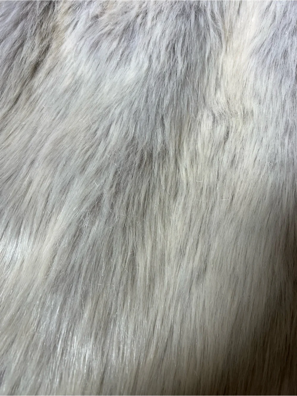 Forever 21 Cream Faux Fur Open Front Vest Medium